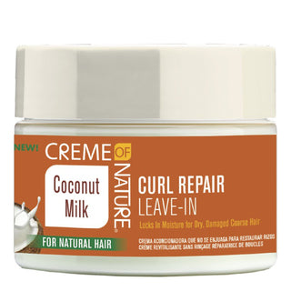 CREME OF NATURE Coconut Milk Curl Repair Leave-In Conditioning Cream